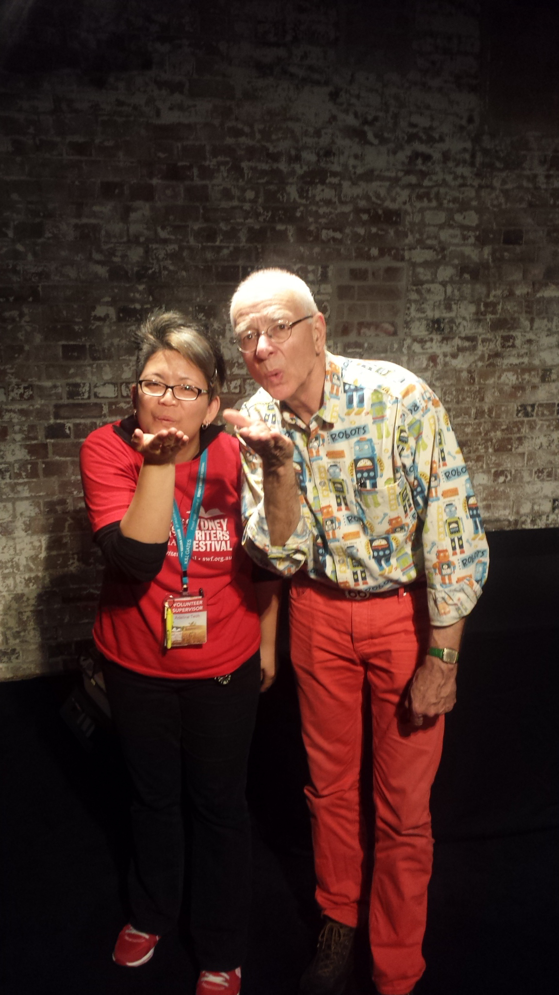 Adeline and Dr Karl at Sydney Writers' Festival 2015.